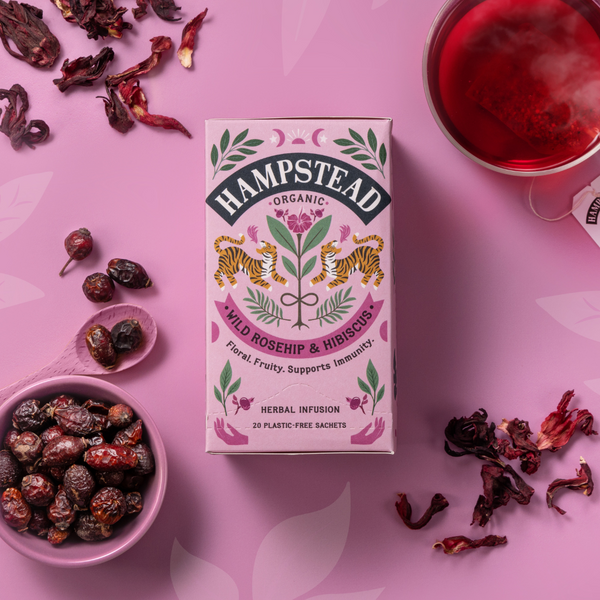 Organic Rosehip & Hibiscus Tea Bags