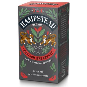 Hampstead Tea Organic Fairtrade English Breakfast Tea Bags - Hampstead Tea - Biodynamic and Organic Teas 