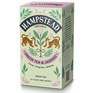 Hampstead Tea Organic Green Tea & Jasmine Tea Bags - Hampstead Tea - Biodynamic and Organic Teas