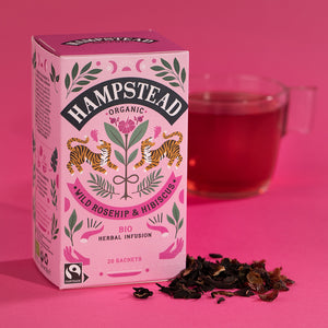 Hampstead Tea Organic Rosehip & Hibiscus Tea Bags - Hampstead Tea - Biodynamic and Organic Teas